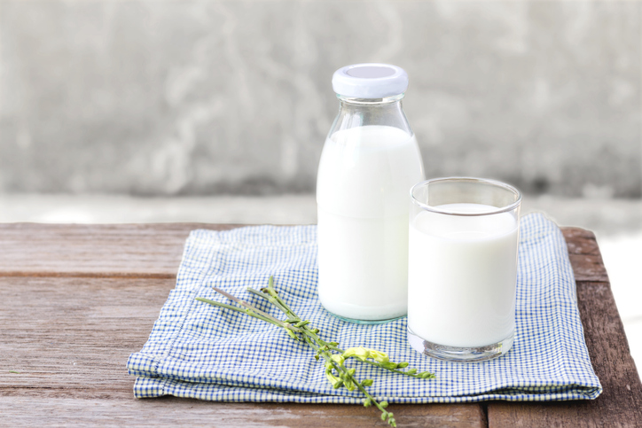 Bottle and Glass of Milk | Electrolyte Food