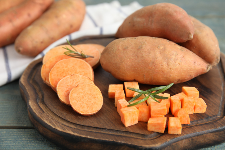 Plate of Sweet Potato | Foods that help with muscle cramps