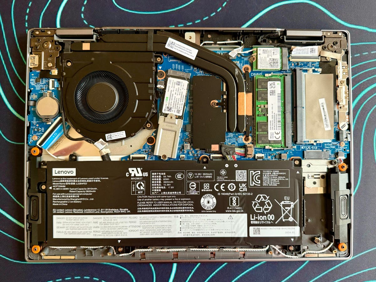 Lenovo ThinkBook 14 2-in-1 Gen 4 internal components